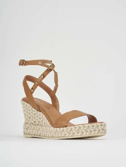 Online Sandalo zeppa 9 cm pelle Donna Sandali Zeppa