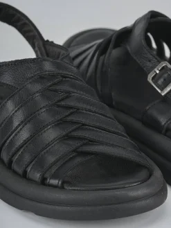 Online Sandalo zeppa 3 cm pelle Donna Sandali Tacco Basso