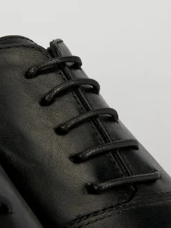 Online Scarpa lacci tacco 2 cm pelle Uomo Stringate