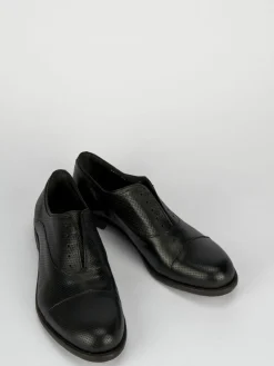 Discount Scarpa no lace tacco 2 cm pelle Uomo Stringate