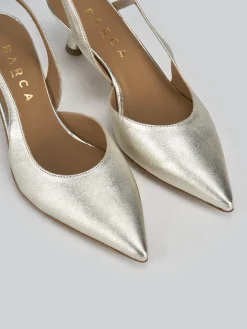 Online Slingback decolte tacco 5 cm laminato Donna Slingback