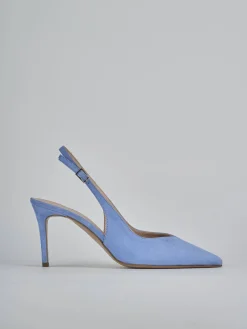 Slingback decolte tacco 7 cm camoscio Donna Slingback
