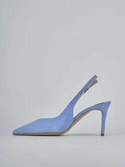 Slingback decolte tacco 7 cm camoscio Donna Slingback