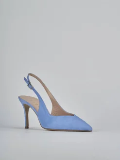 Slingback decolte tacco 7 cm camoscio Donna Slingback