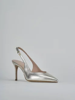 Clearance Slingback decolte tacco 7 cm laminato Donna Slingback