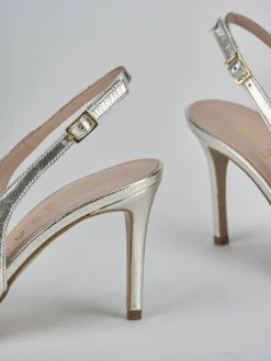 Clearance Slingback decolte tacco 7 cm laminato Donna Slingback