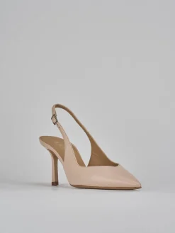 Hot Slingback decolte tacco 7 cm pelle Donna Slingback