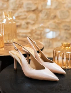 Hot Slingback decolte tacco 7 cm pelle Donna Slingback