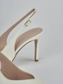 Hot Slingback decolte tacco 7 cm pelle Donna Slingback