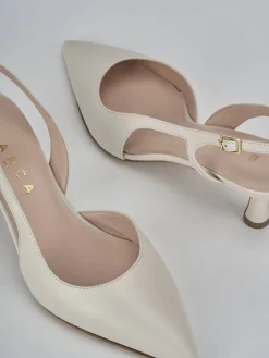 Online Slingback decolte tacco 5 cm pelle Donna Slingback