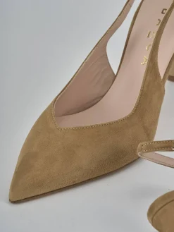 Sale Slingback decolte tacco 7 cm camoscio Donna Slingback