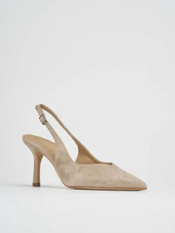 Online Slingback decolte tacco 7 cm camoscio Donna Slingback