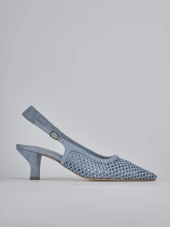 Sale Slingback tacco 6cm camoscio Donna Slingback