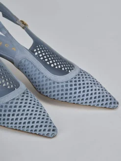 Sale Slingback tacco 6cm camoscio Donna Slingback