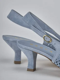 Sale Slingback tacco 6cm camoscio Donna Slingback