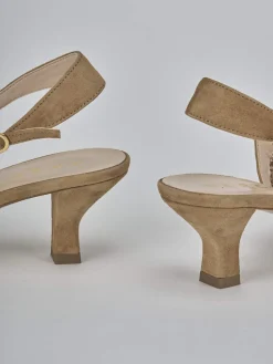 Outlet Slingback tacco 6cm camoscio Donna Slingback