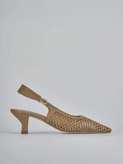 Best Slingback tacco 6cm camoscio Donna Slingback