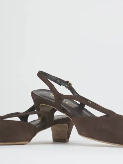 Best Slingback tacco 4cm camoscio testa Donna Slingback