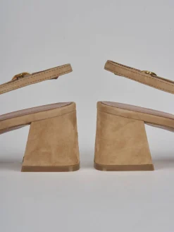 Sale Slingback tacco 6cm camoscio Donna Slingback