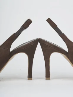 Best Slingback tacco 9cm camoscio testa Donna Slingback