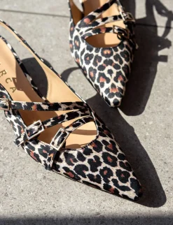 Online Slingback tacco 4cm cavallino Donna Slingback