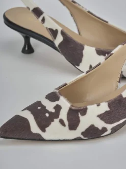 Sale Slingback tacco 4cm cavallino Donna Slingback