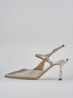 Online Slingback tacco 7cm glitter Donna Slingback