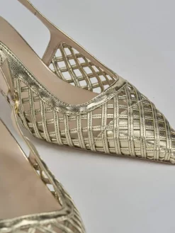 Online Slingback tacco 6cm laminato Donna Slingback