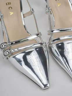 Sale Slingback tacco 6cm laminato Donna Slingback