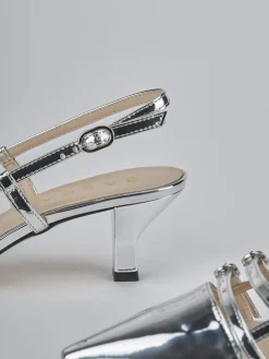 Sale Slingback tacco 6cm laminato Donna Slingback