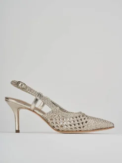 New Slingback tacco 7cm laminato Donna Slingback