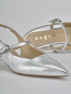 Hot Slingback tacco 4cm laminato Donna Slingback