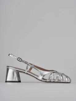 Slingback tacco 6cm laminato Donna Slingback