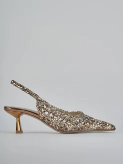 Best Slingback tacco 4cm pelle Donna Slingback