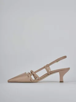 Discount Slingback tacco 6cm pelle Donna Slingback