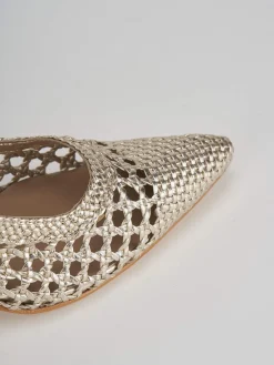 Clearance Slingback tacco 5cm pelle Donna Slingback