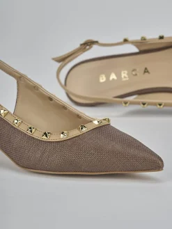 Hot Slingback tacco 4cm pelle Donna Slingback