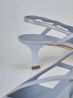 Clearance Slingback tacco 5cm pelle Donna Slingback