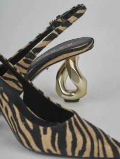 Hot Slingback tacco 6cm pelle Donna Slingback