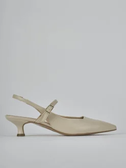 New Slingback tacco 4cm pelle Donna Slingback