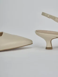 New Slingback tacco 4cm pelle Donna Slingback