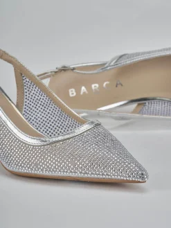 Clearance Slingback tacco 6cm pelle Donna Slingback