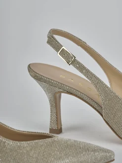 Discount Slingback tacco 7cm pelle Donna Slingback