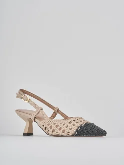 Sale Slingback tacco 6cm pelle Donna Slingback