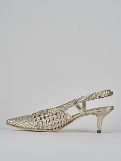 Outlet Slingback tacco 5cm pelle Donna Slingback