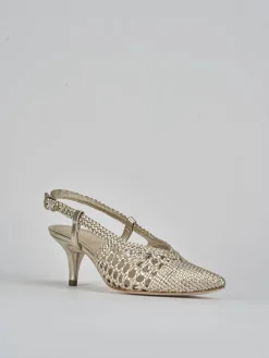 Outlet Slingback tacco 5cm pelle Donna Slingback