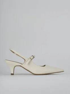 Outlet Slingback tacco 4cm pelle Donna Slingback
