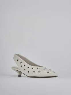 Online Slingback tacco 4cm pelle Donna Slingback