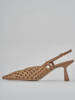 Outlet Slingback tacco 7cm pelle Donna Slingback