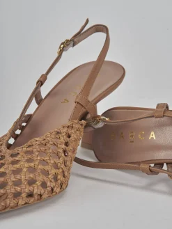 Outlet Slingback tacco 7cm pelle Donna Slingback